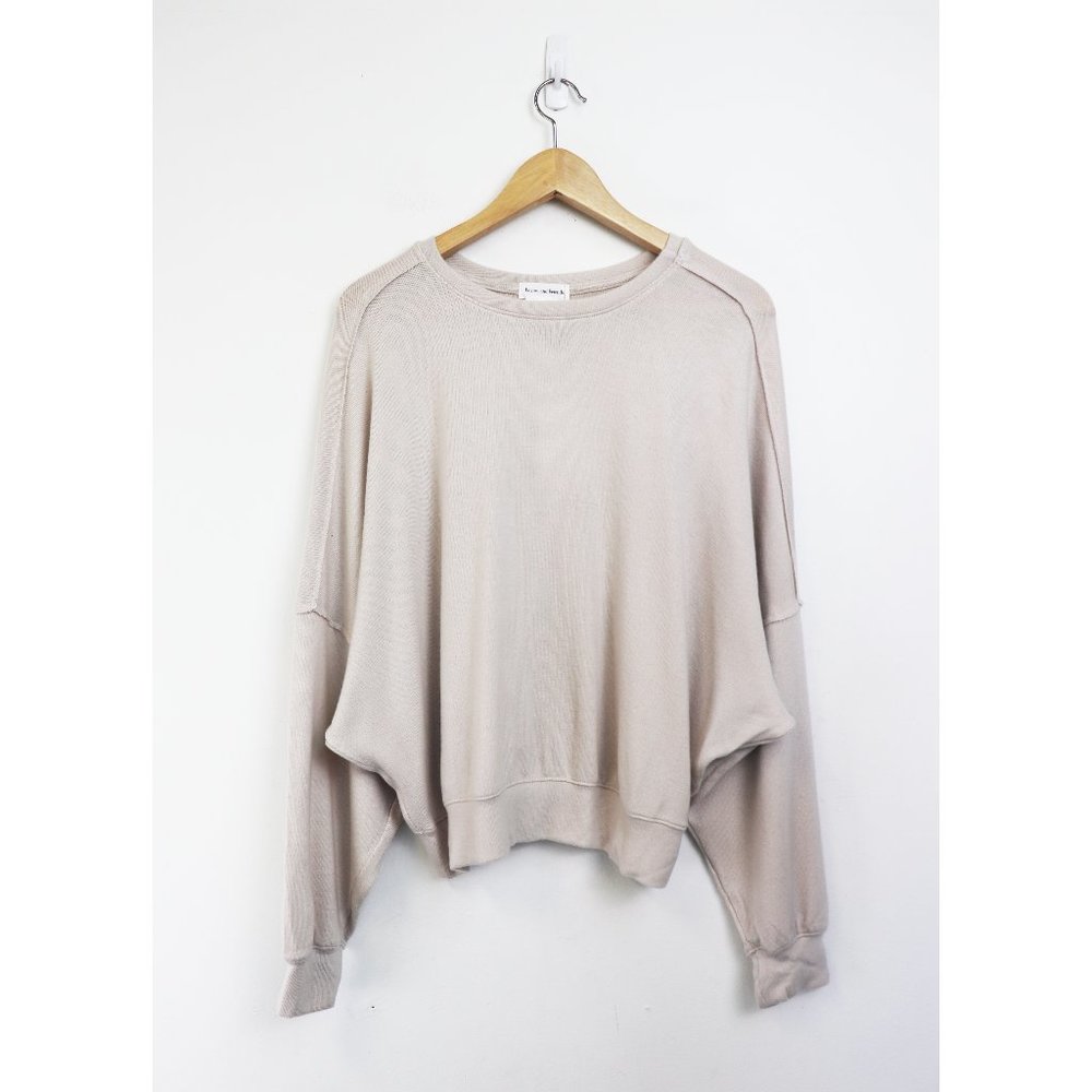 NWT Lovers + Friends Slouchy Raw Edge Sweatshirt S - Picture 4 of 9